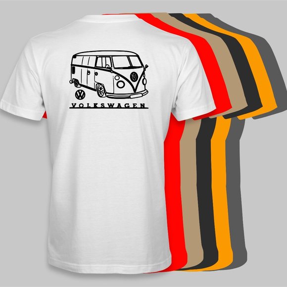 Other - Volkswagen VW Custom Lowered Bus Retro T-Shirt - New